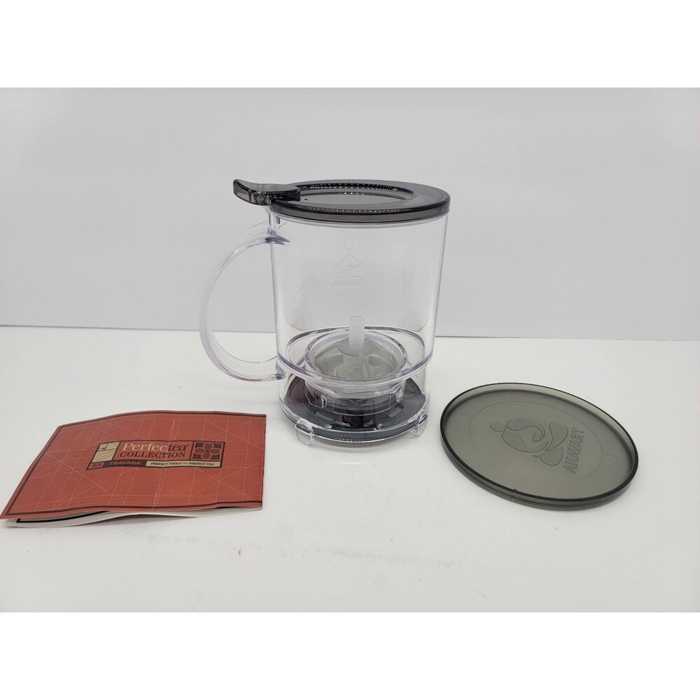 TEAVANA Perfectea Maker SMOKE GRAY Hot Tea Maker 16 oz 2 Cups
